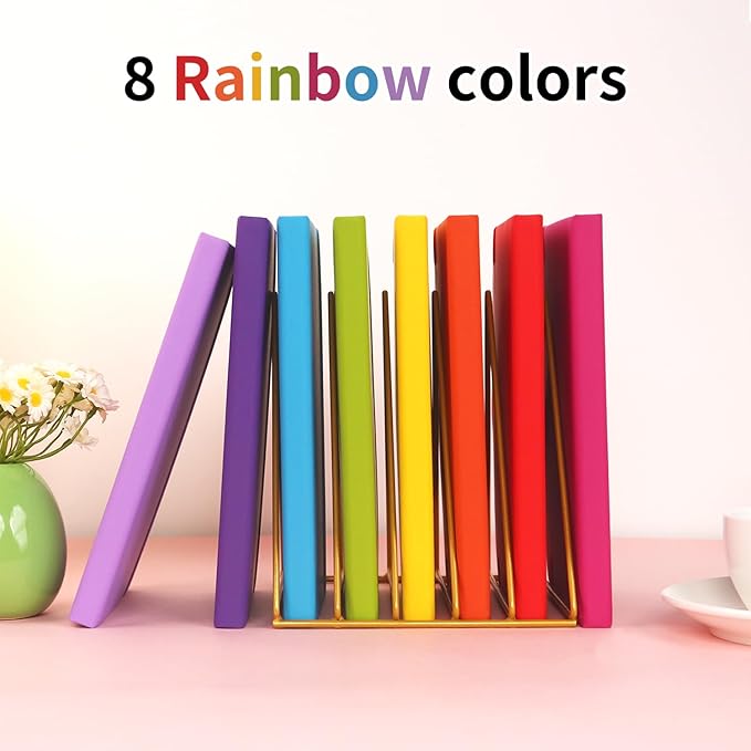 A5 Liend Journal Notebook, 7mm College Ruled Notepad, Journaling for Writing, Work, School, Travel and Note Taking, Hardcover 224 Pages (112 Sheets) 5.5 x 8.3 inches Multicolored (8 Pack) - Bloomnest