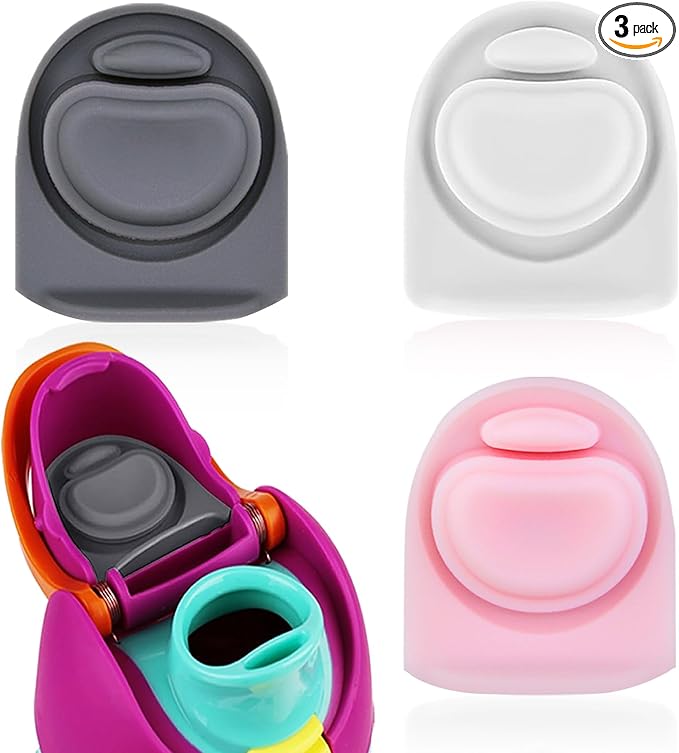 3pcs Replacement Rubber Stopper Seal Compatible with Owala FreeSip 24oz 32oz,Water Bottle Lid Cap Silicone Seal Parts for Owala 16/19/24/32/40oz Spout Gasket Mouthpiece Piece Accessories F8 Frokolla