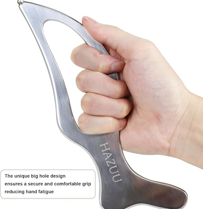 Stainless Steel Guasha Scraping Massage Tool for Soft Tissue Therapy, Ideal for Back, Legs, Arms, Neck, Shoulder Relief (Bird Shape) Bloomnest