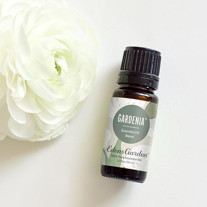 Edens Garden Gardenia Essential Oil Blend – 100% Pure Premium Grade for Diffuser, DIY Soap & Candle Making, Natural Aromatherapy & Skin Safe, Undiluted & Clean, No Added Fragrance 10 ml (.33 fl oz) EdensGarden