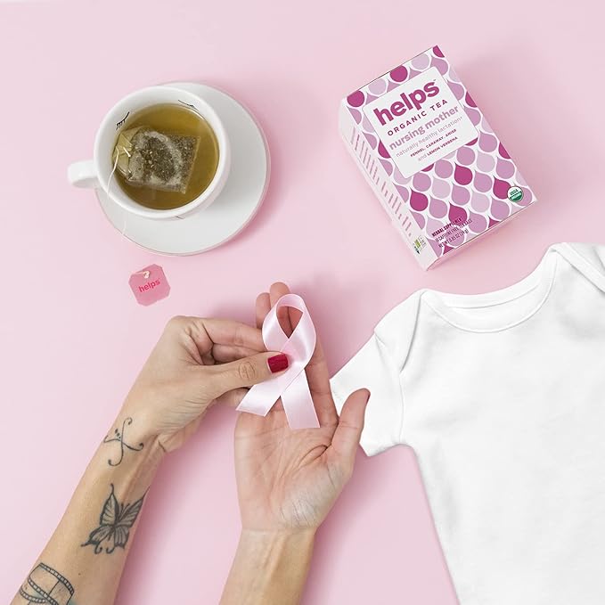 HELPS TEAS | Helps Nursing Mother Tea | Organic herbal blend of fennel, caraway, anise and lemon verbena that will help you during your breastfeeding period | 16 Tea Bags | - Bloomnest