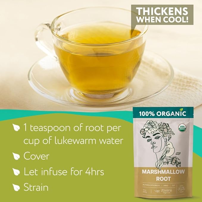 Super Value Pack 5 LB - Marshmallow Root Tea - Throat, Gut Lining, Digestion Support - Antioxidant Properties - Bloomnest