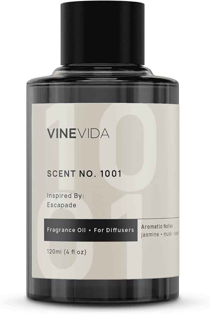 VINEVIDA (4oz) Hotel Fragrance Diffuser Oil - 5 Star Scent for Home - Cold Air Diffuser Oil - Essential Oil No.1001 Inspired by Ritz Carlton VINEVIDA