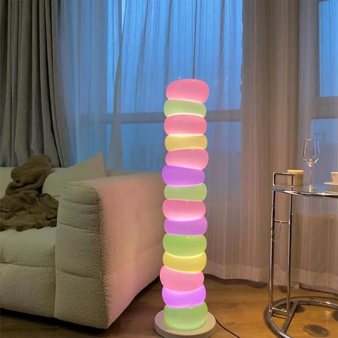 Nordic Children Floor Lamp Color Modern Family Iiving Room Bedroom Creativity LED Decorative Atmosphere (W) - Bloomnest