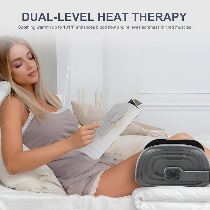 Shiatsu Foot Massager with Heat, Feet Massager for Neuropathy, Plantar Fasciitis and Pain Relief, Deep Kneading and Rolling Massage for Feet/Calf/Leg/Ankle,Gifts for Women Men, Grey