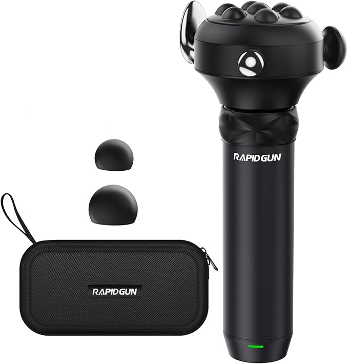 Pro Max Deep Tissue Vibration Therapy Massage Gun, 6500RPM Handheld Muscle Massager, Trigger Point Massage & Back Shoulder and Fascial Binding & Full Body Pain Relief – Gifts for Men & Women - Bloomnest
