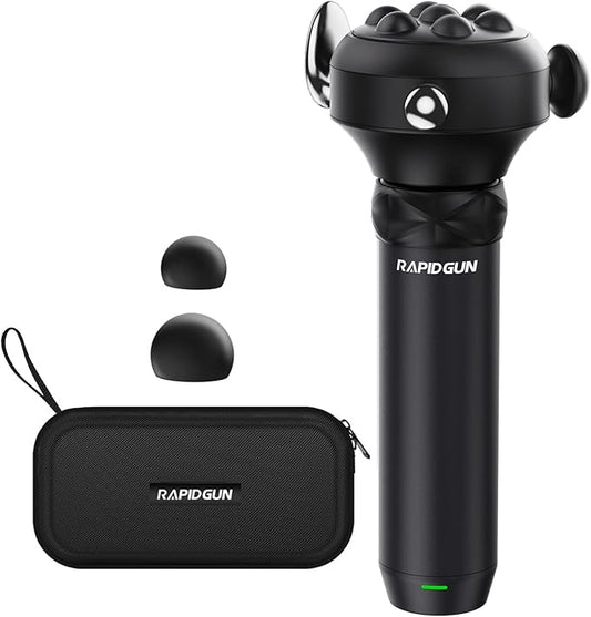 Pro Max Deep Tissue Vibration Therapy Massage Gun, 6500RPM Handheld Muscle Massager, Trigger Point Massage & Back Shoulder and Fascial Binding & Full Body Pain Relief – Gifts for Men & Women - Bloomnest