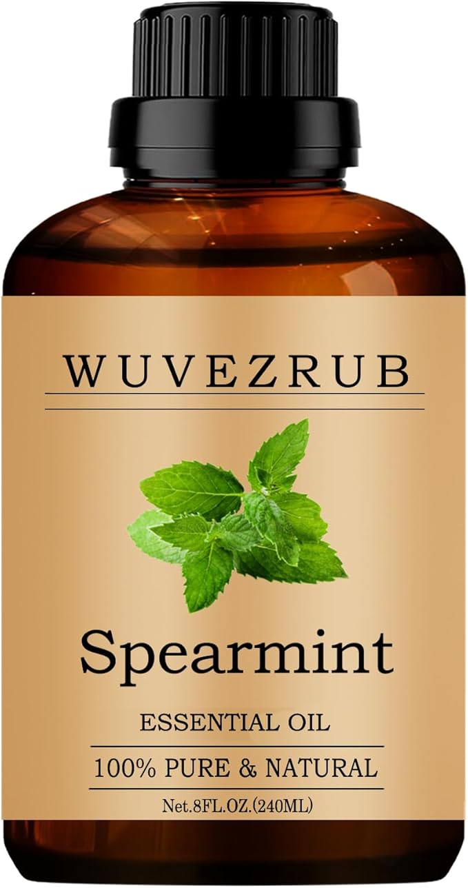 Spearmint Essential Oils, 240ML Pure and Natural Essential Oil for Aromatherapy Diffuser - Spearmint /8 Fl Oz - Bloomnest