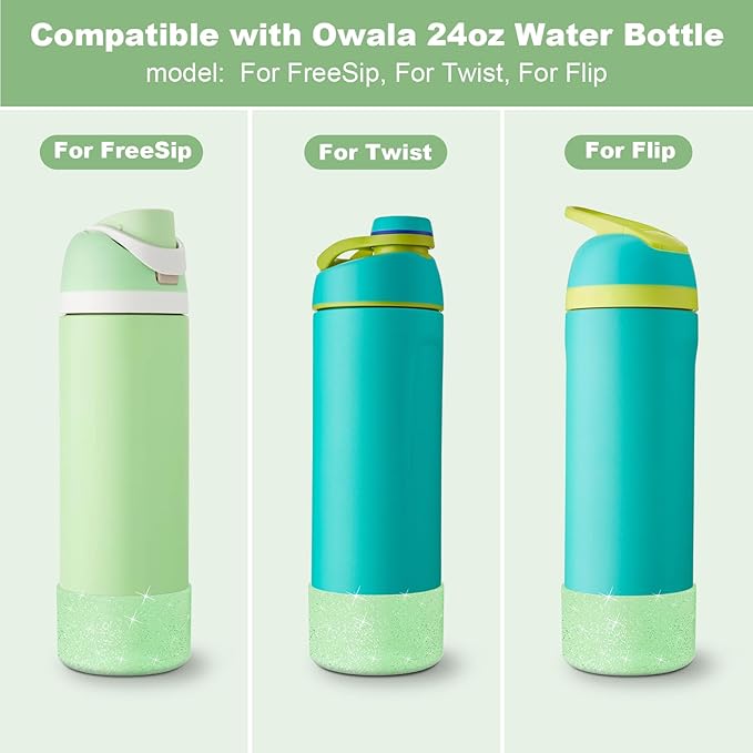 Silicone Boot for Owala Water Bottle 24 oz 32 oz 40 oz, Anti-Slip Protective Sleeve for FreeSip/Twist/Flip Stainless Steel Water Bottles Accessories BEONSKY