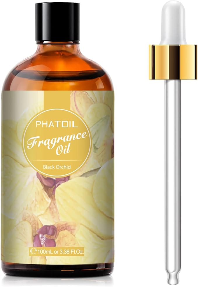 PHATOIL 3.38FL.OZ Black Orchid Fragrance Oils for Aromatherapy, Essential Oils for Diffusers for Home, Perfect for Diffuser, DIY Candle and Soap Making, DIY Scented Products - 100ml - Bloomnest