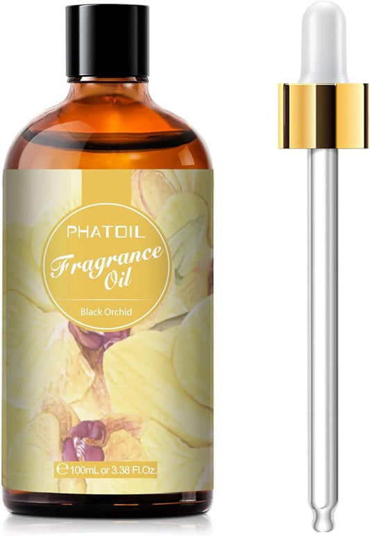 PHATOIL 3.38FL.OZ Black Orchid Fragrance Oils for Aromatherapy, Essential Oils for Diffusers for Home, Perfect for Diffuser, DIY Candle and Soap Making, DIY Scented Products - 100ml - Bloomnest