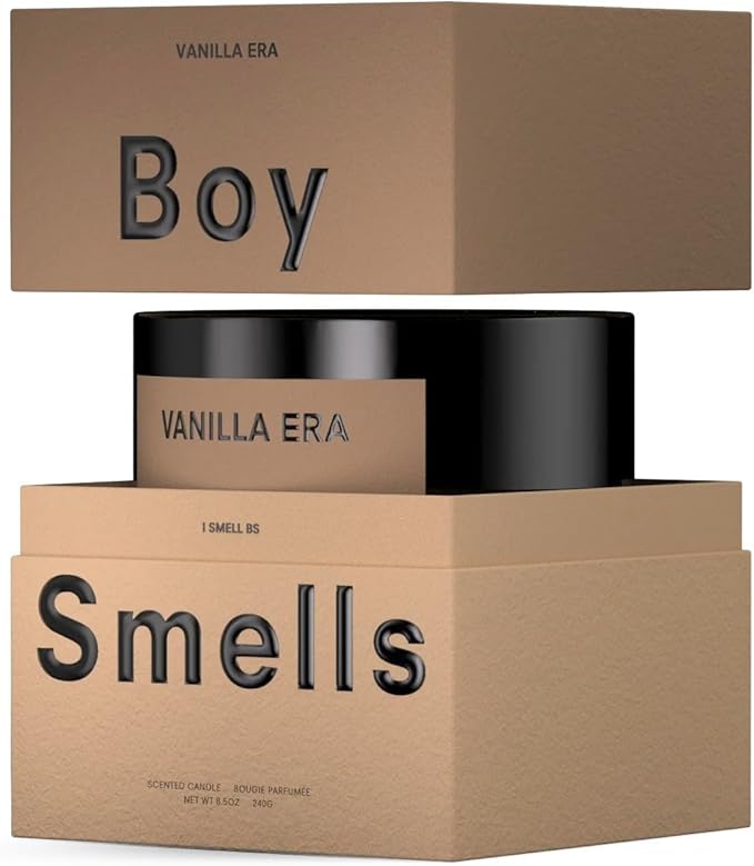 Boy Smells - Vanilla Era Scented Candles for Men and Women - 8.5 oz - Soy, Coconut Wax Candle Blend - Aromatic Candles for Home with Black Amber, Coffee, Incense - 50-Hour Burn - Cotton Wick - Bloomnest