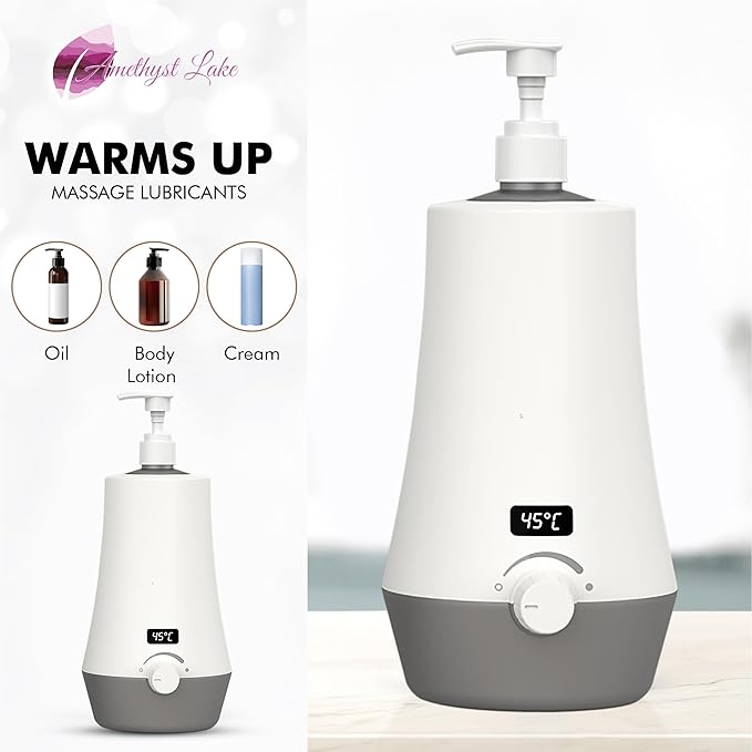 Massage Oil Warmer for Professional Salon Spa Massage, Home Lotion Warmer Plug-in Oil Heater Beauty Salon Treatment (2nd Gen) - Bloomnest