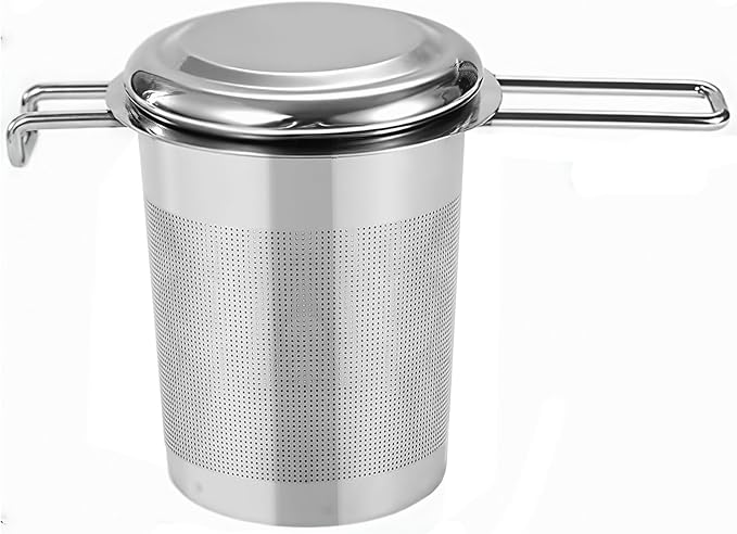 Numola Large Tea Infuser - Stainless Steel Loose Leaf Tea Steeper with Heat Resistant Double Handles, Tea Strainer & Tea Ball for Mugs, Cups & Teapots - Perfect for Home, Office, Coffee - Bloomnest