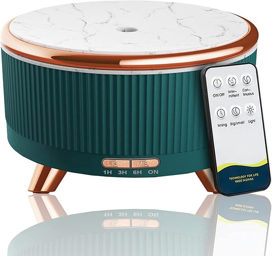 Diffusers for Essential Oils Large Room, 500ml Aromatherapy Diffuser Cool Mist Humidifier with Remote Control,7 Colors Lights & 5 Mist Mode Waterless Auto Off for Women Office Home - Bloomnest