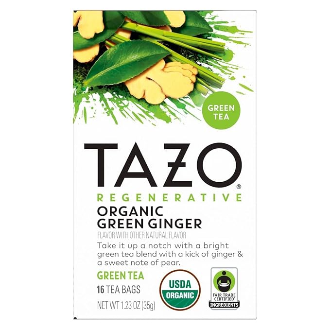 TAZO Tea Bags, Regenerative Organic: Refresh Mint Herbal, Zen Green, Green Ginger, Chai Black, Early Grey, & Passion Herbal (1ea) (Variety Pack) - Bloomnest