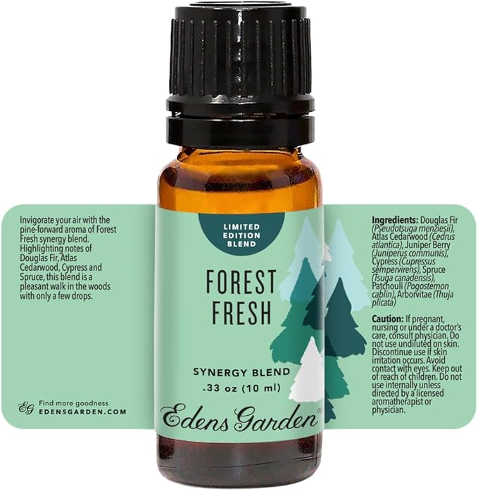 Edens Garden Forest Fresh Essential Oil Blend- 100% Pure Premium Grade, Undiluted, Natural, Therapeutic, Aromatherapy, The Best for Diffusing, Candle, Laundry, Humidifiers 10 ml (.33 fl oz) - Bloomnest