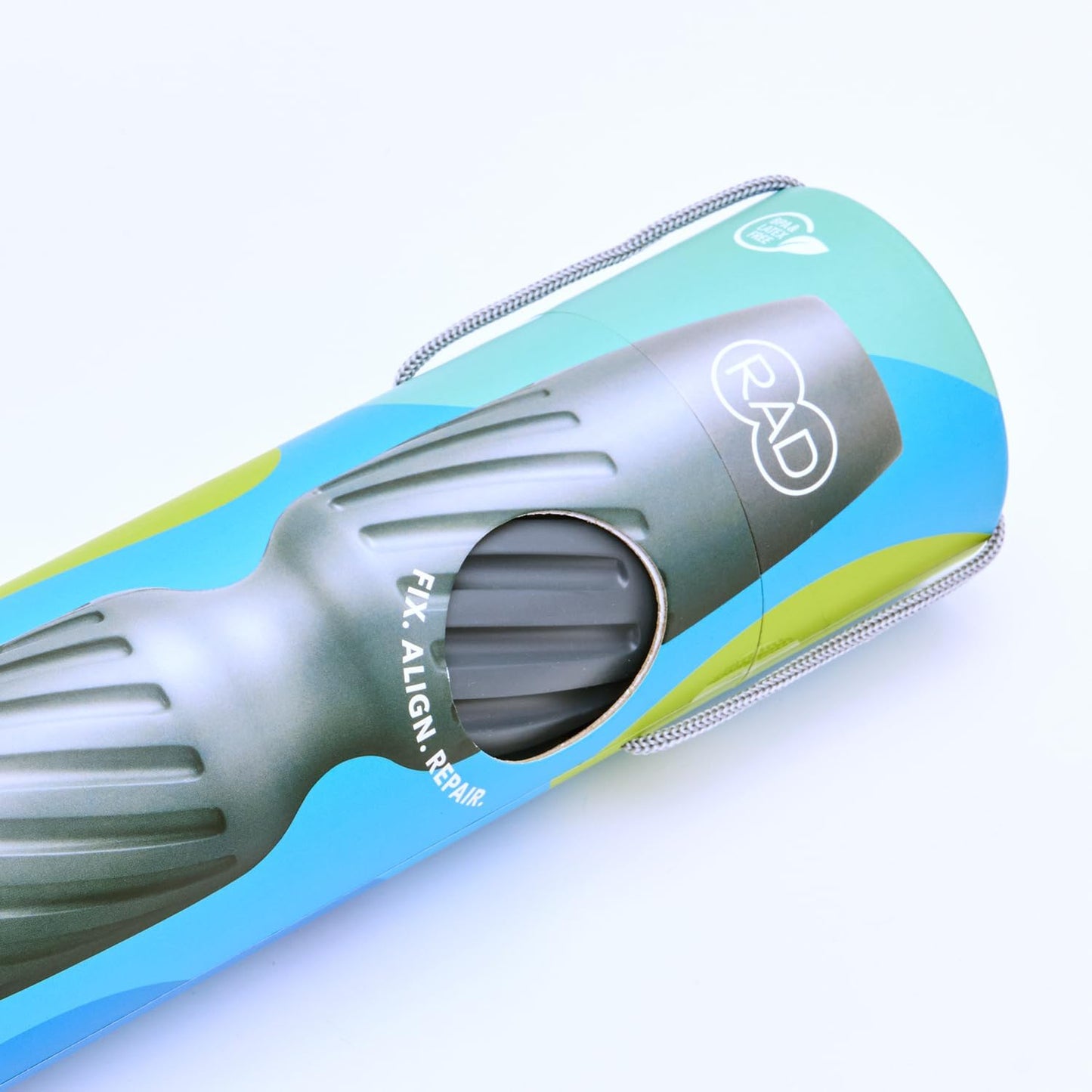 RAD Helix – Compact High-Density Exercise Foam Roller – Deep Tissue Myofascial Release for Back, Quads, Hamstrings & More – Muscle Recovery Tool for Stretching & Mobility