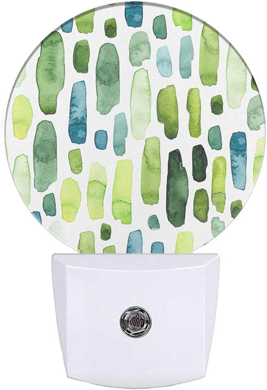 EKOBLA Cactus Tropical Night Lights Plug into Wall Cacti Green Plant LED Dusk to Dawn Plug-in Nightlights Auto Sensor for Home Indoor Bathroom Hallway Kitchen - Bloomnest
