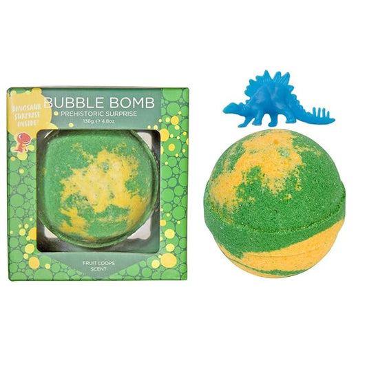 Dinosaur Bath Bombs for Kids and Toddlers with Surprise Toys Inside - Incredible Scents, USA Made, Safe Ingredients, Won't Stain Tub, 1 Pack for Boys and Girls Bubble Treats by Two Sisters - Bloomnest