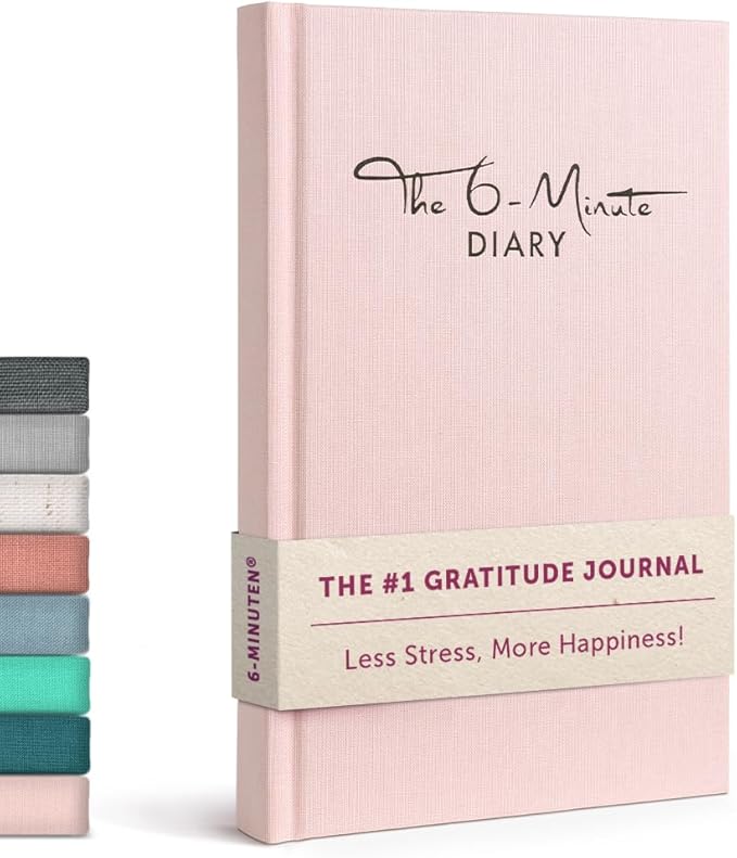 6-Minute Diary – 3-Million-User Gratitude Journal for Women & Men with Prompts – Guided Self Care Book Based on Positive Psychology – Daily Manifestation - Bloomnest