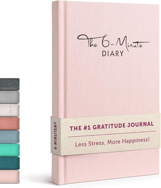 6-Minute Diary – 3-Million-User Gratitude Journal for Women & Men with Prompts – Guided Self Care Book Based on Positive Psychology – Daily Manifestation - Bloomnest