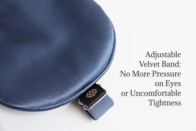 Premium 25 Momme Mulberry Silk Eye Mask for Sleeping (Ocean) - Bloomnest