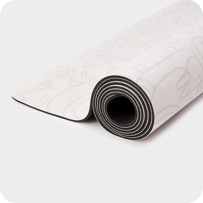 WeGym Yoga Mat, 4mm Cushioned Exercise Mat for Yoga, Pilates, Home Workouts - Anti Slip Polyurethane Suede Yoga Mat with Carrying Strap