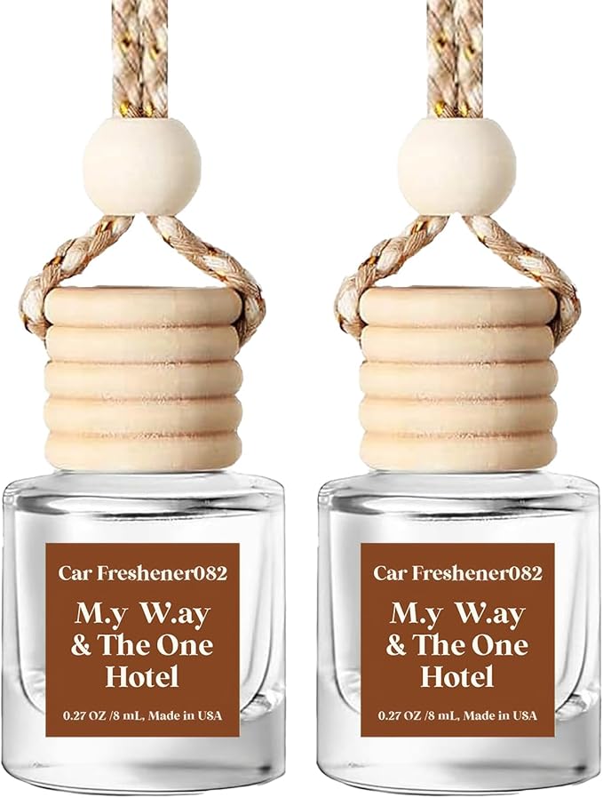 C Classy Car Air Freshener Hanging 2 Pack, M.y W.ay & The One Hotel Essential Oil Diffuser for Cars, Long-Lasting Fragrance, Cute Car Accessories, C ar Air Fresheners for Women & Men Gift, Made in USA - Bloomnest