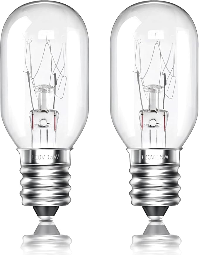 E12 T20 Salt Lamp Bulbs 15W 120V Original Salt Lamp E12 Base Replacement Himalayan Salt Lamps,Salt Lamps Baskets,Plug-in Wax Warmers,Night Lights (Pack of 2) - Bloomnest