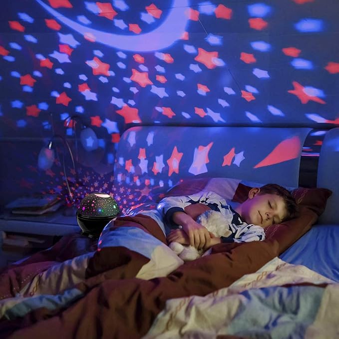 Car Truck Night Light Projector Toys for Boys Age 3-5 Toddler Tractor Nightlights 360 Degree Rotation with 17 Colors Changing Baby Ceiling Light Projector for Boys Girls Bedroom Decoration - Bloomnest