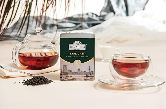 Ahmad Tea English Scene Caddy Earl Grey, 3.5-Ounce Tins (Pack of 6) - Bloomnest
