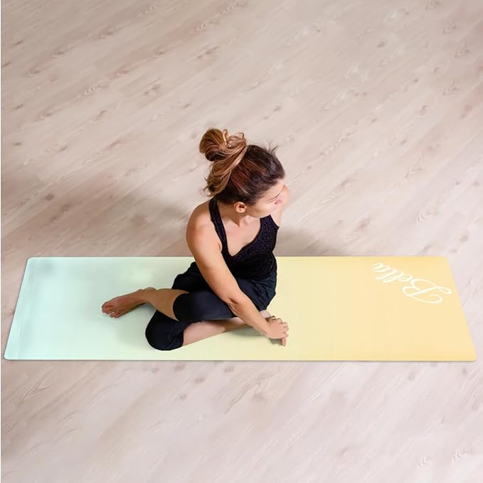 Custom Name Yoga Mat,Personalized Travel Yoga Exercise Mat,Non Slip,Perfect for Kids & Adults,Gradient Color E Series - Bloomnest