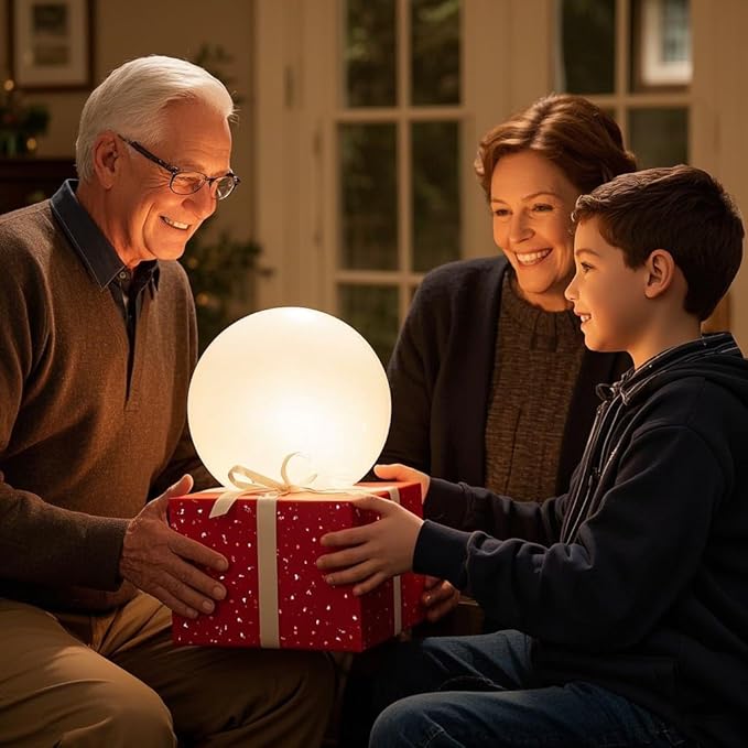 12-Inch LED Ball Light, Changing Glowing Orb Light with Remote, Soft Dimmable Globe Floor Lamp, Rechargeable Globe Mood Lamp, Waterproof Decorative Cordless Night Lights for Home Bedroom Nursery Patio - Bloomnest