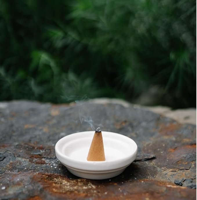 Bless International Patchouli 100%-Natural-Incense-Cones Handmade-Hand-Dipped Organic-Chemicals-Free for-Purification-Relaxation-Positivity-Yoga-Meditation The-Best-scents (10 Count) BlessInternational