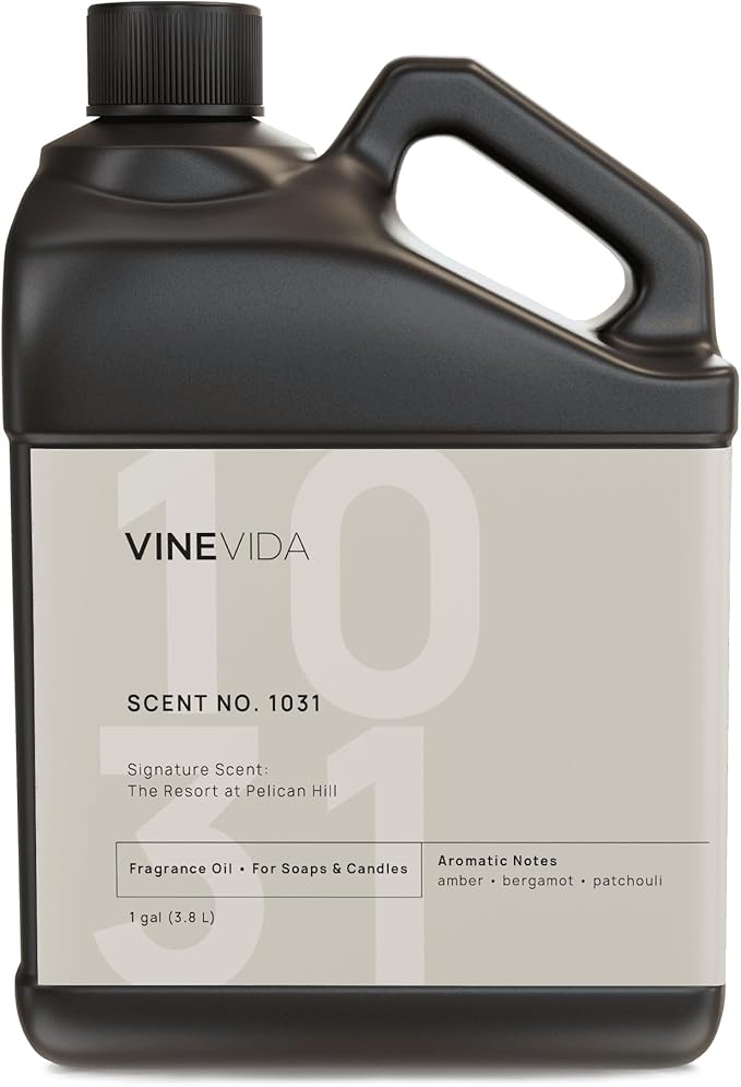 VINEVIDA Scent NO. 1031 Fragrance Oil for Cold Air Diffusers - 1 Gallon (8lbs) - Inspired by: The Resort at Pelican Hill Hotel Fragrance Diffuser Oil - Hotel Scents for Home - Diffuser Oil VINEVIDA