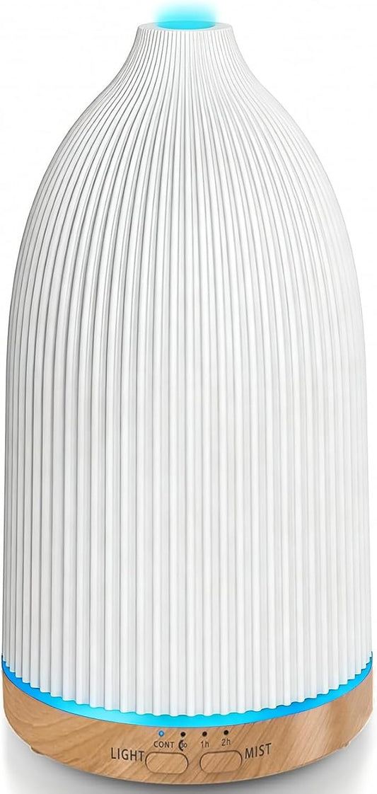 URPOWER 100ML Essential Oil Diffusers for Home with 7 LED Color Changing Lights, Timer & Auto-Off Ultrasonic Aromatherapy Diffuser Cool Mist Humidifer Scent Diffuser for Bedroom, Office, Yoga - Bloomnest