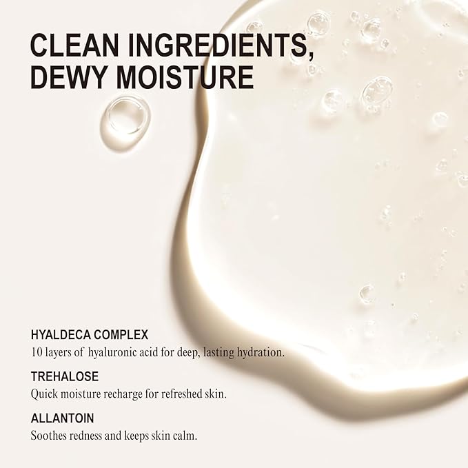 NUNIES Hydrating Sheet Mask – Korean Moisturizing Face Mask for Dry & Sensitive Skin | 10-Layer Hyaluronic Acid, Trehalose & Allantoin | Glow, pH-Balanced | Fragrance-Free, Colorant-Free | 5 Sheets - Bloomnest