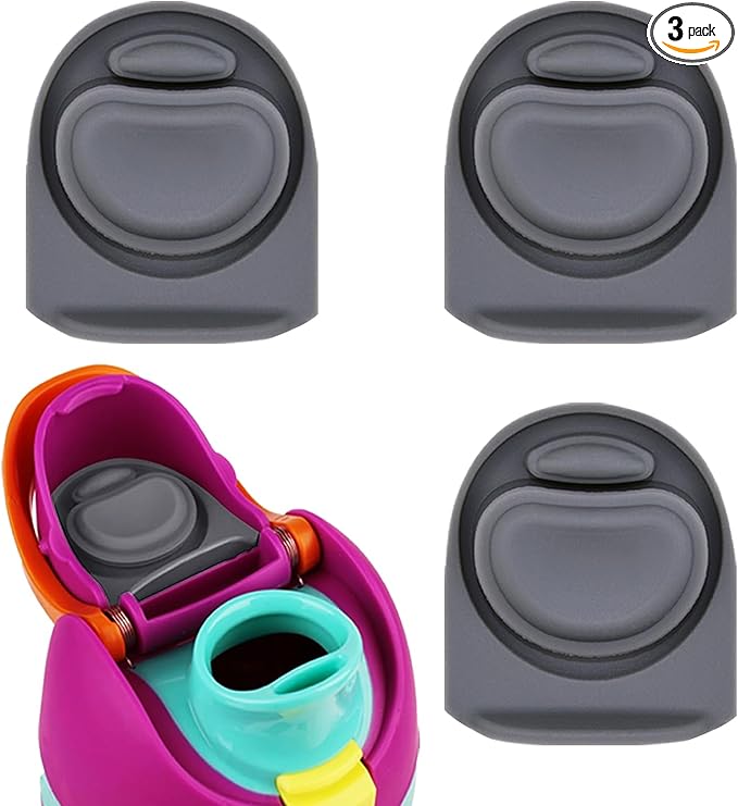 3pcs Replacement Rubber Stopper Seal Compatible with Owala FreeSip 24oz 32oz,Water Bottle Lid Cap Silicone Seal Parts for Owala 16/19/24/32/40oz Spout Gasket Mouthpiece Piece Accessories F1 Frokolla