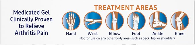 Voltaren Arthritis Pain Gel for Powerful Topical Arthritis Pain Relief with Diclofenac - NEW Easy Open Cap - 100 g Tube And 20 g Travel Size Tube - Bloomnest