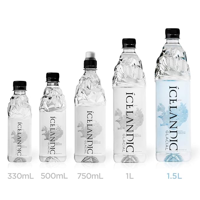 Icelandic Glacial Natural Spring Alkaline Water, 50.7 Fl Oz (Pack of 12) - Bloomnest