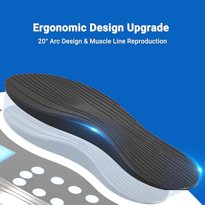 Foot Stimulator for Neuropathy Pro, EMS Foot Massager for Neuropathy with 8 TENS Pad, Feet Nerve Muscle Massager for Pain Relief, Blood Circulation, Plantar Fasciitis, 99 Intensities - Bloomnest