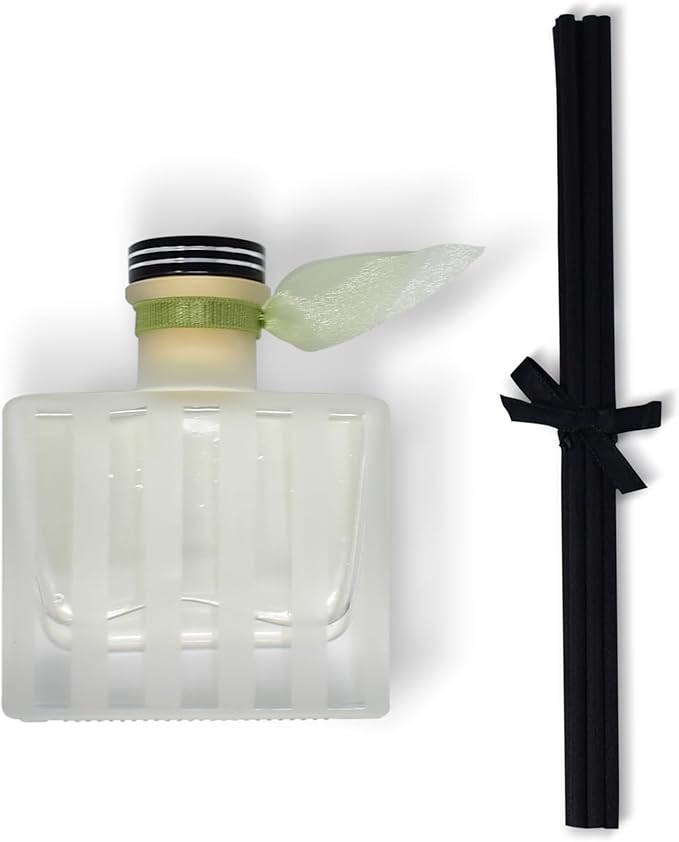 LOVSPA Reed Diffuser Set, Unwind Eucalyptus & Mint Scented Oil Diffuser with Sticks, Home Fragrance Accessories for Bathroom Shelf Decor, Aroma Diffusers for Home or Office Desk, USA Made