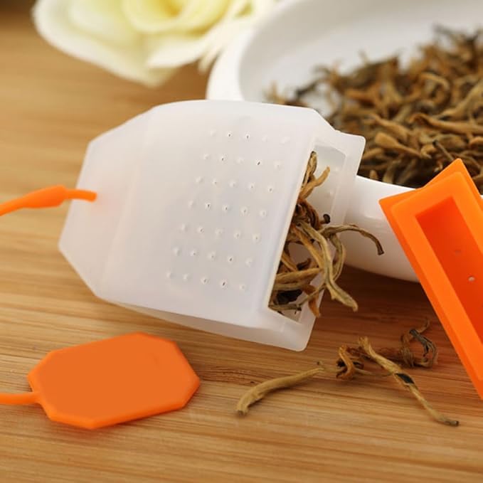 6 Pack Silicone Tea Infuser, FineGood Tea Bags Tea Infuser for Loose Tea Reusable Tea Filter Strainer - Bloomnest