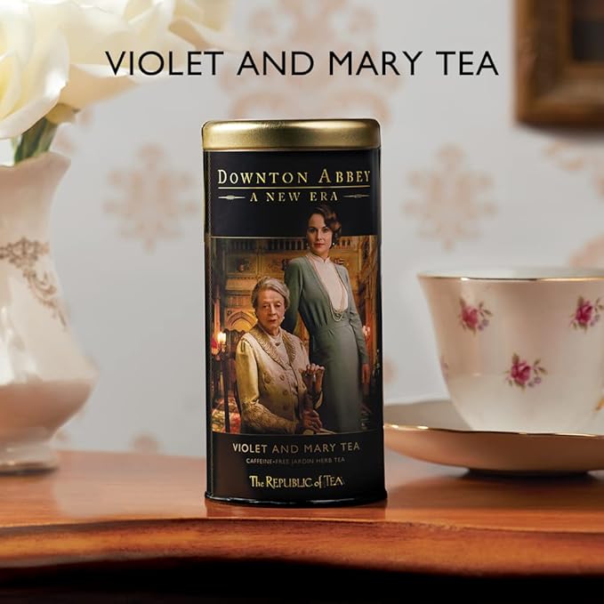 The Republic of Tea – Downton Abbey Violet and Mary Tea – Caffeine-Free Jardin Herb, 36 Tea Bags - Bloomnest