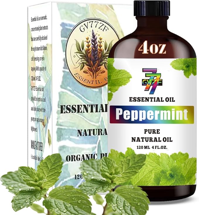 Peppermint Essential Oil (4 oz/120 ml) — Peppermint Oils for Aromatherapy, diffusers, humidifiers, Home fragrances, DIY Skincare, soap Making, DIY Candle, Relaxation, Yoga, and Meditation - Bloomnest