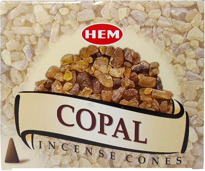 TRUMIRI Copal Incense Cones & Cone Incense Burner Bundle: 120 Pieces (12 Packs of 10)