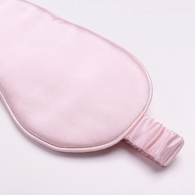 Silk Sleep Mask Light Blocking Luxury 100% Mulberry 19mm Silk Eye Mask Eye Cover Blindfold Ultra Soft Light & Comfy Anti Aging Skin Care with Travel Bag Gift Package - Bloomnest