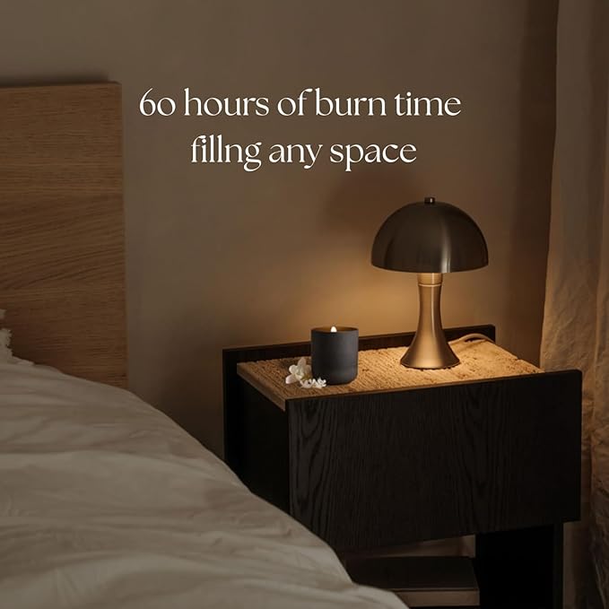 CAFTARI Luxury Aromatherapy Candle | Jasmine, Tuberose & Neroli Scented | 60 Hour Burn | Clean Coconut Soy Wax | Vegan, Gift-Ready Candle for Sleep & Home Spa Feel | Nidra - Bloomnest