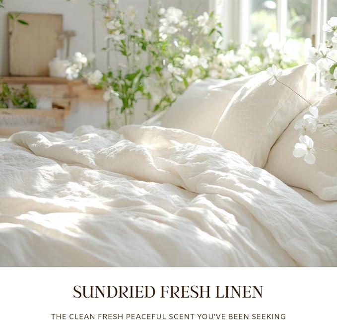 Fresh Linen Scented Candle for Home Scented 50+ Hrs Long Lasting100% Natural Soy Wax Clean Linen | Candle Gifts for Women Men Highly Scented House Warming Gifts - Bloomnest